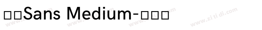 派悦Sans Medium字体转换